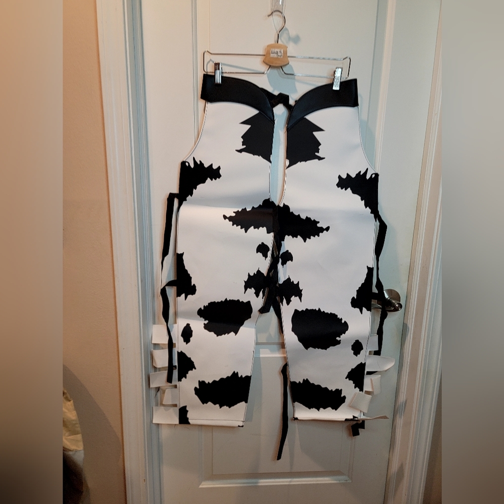 Adult Cow Print Chaps Costume Cosplay Halloween Jessie From Toy Story